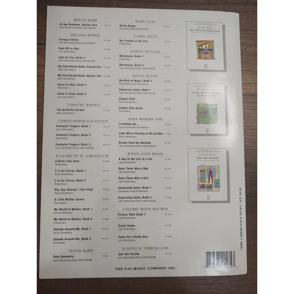 Garcia I Love My Piano Elementary Piano Solos M26